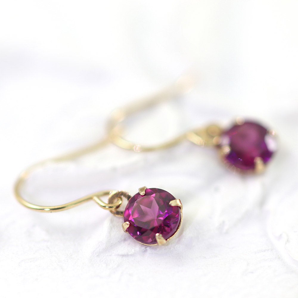 K10YG ロードライトガーネット フックピアス_03