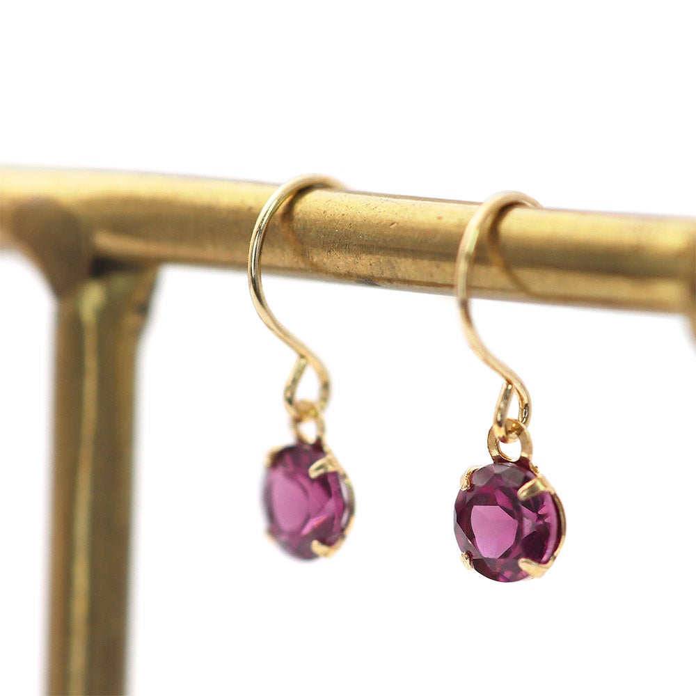 K10YG ロードライトガーネット フックピアス_04