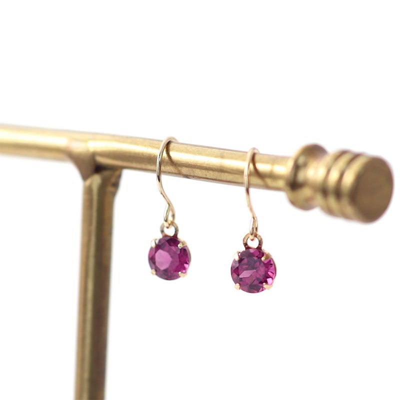 K10YG ロードライトガーネット フックピアス_13