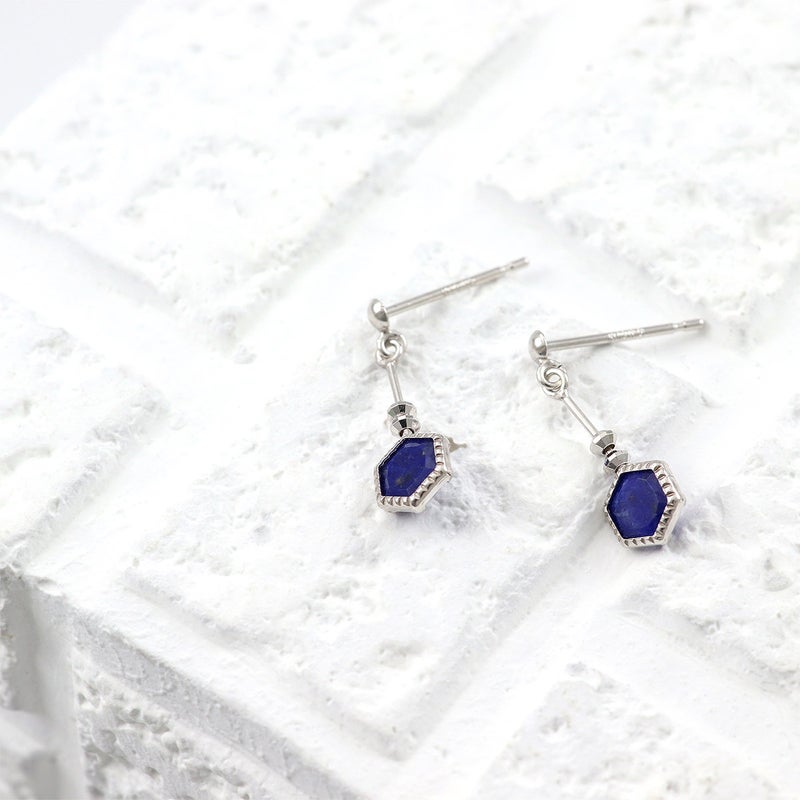 K10WG ラピスラズリ 六角形ピアス_04