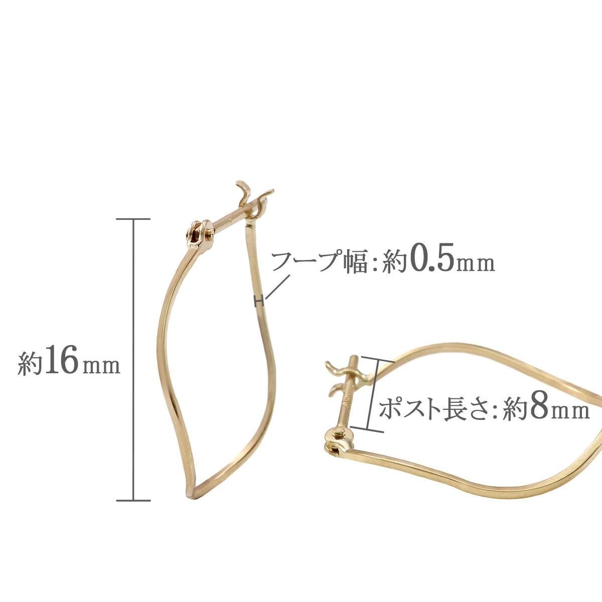 K10YG ウェーブフープピアス_05