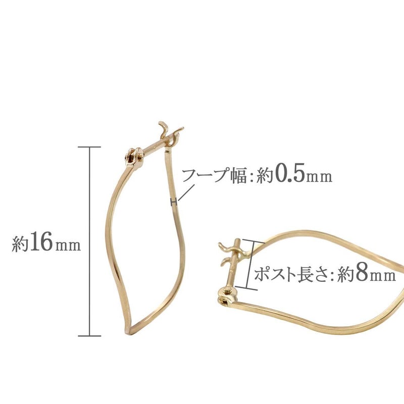 K10YG ウェーブフープピアス_05