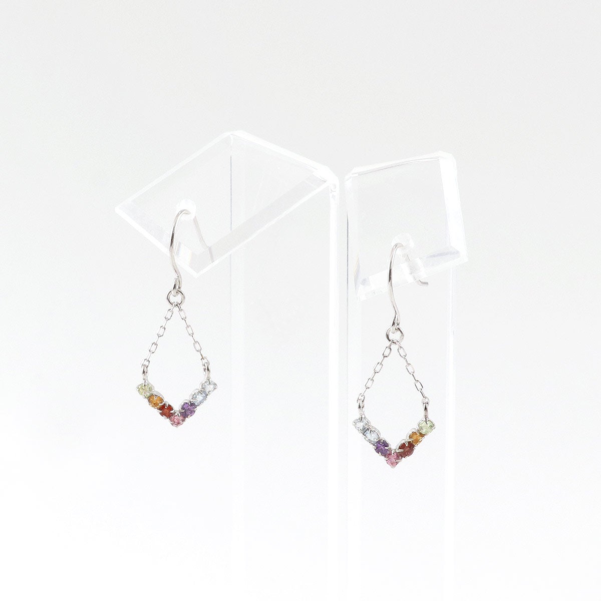 K10WG マルチストーン V字フックピアス_03