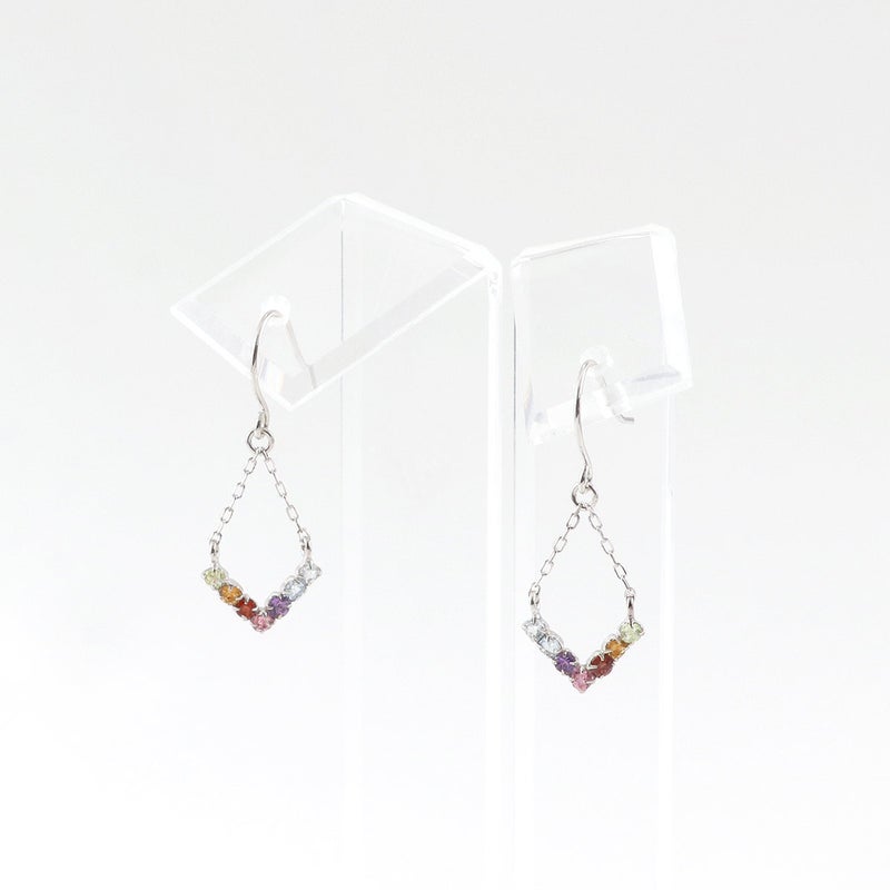 K10WG マルチストーン V字フックピアス_03