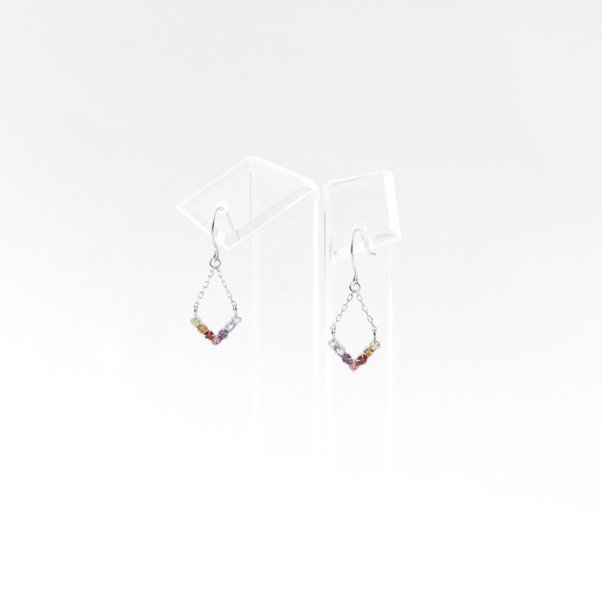 K10WG マルチストーン V字フックピアス_09