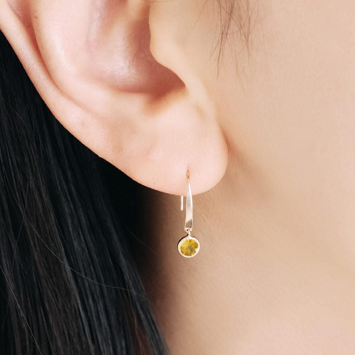 K10YG シトリン フックピアス_04