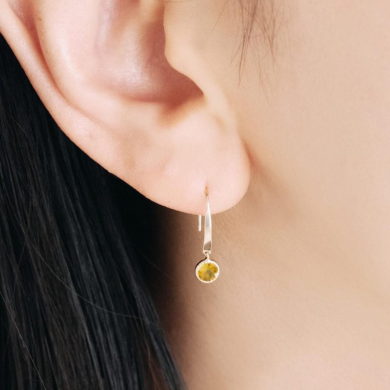 K10YG シトリン フックピアス_04