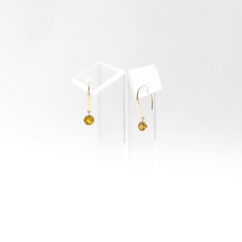 K10YG シトリン フックピアス_10