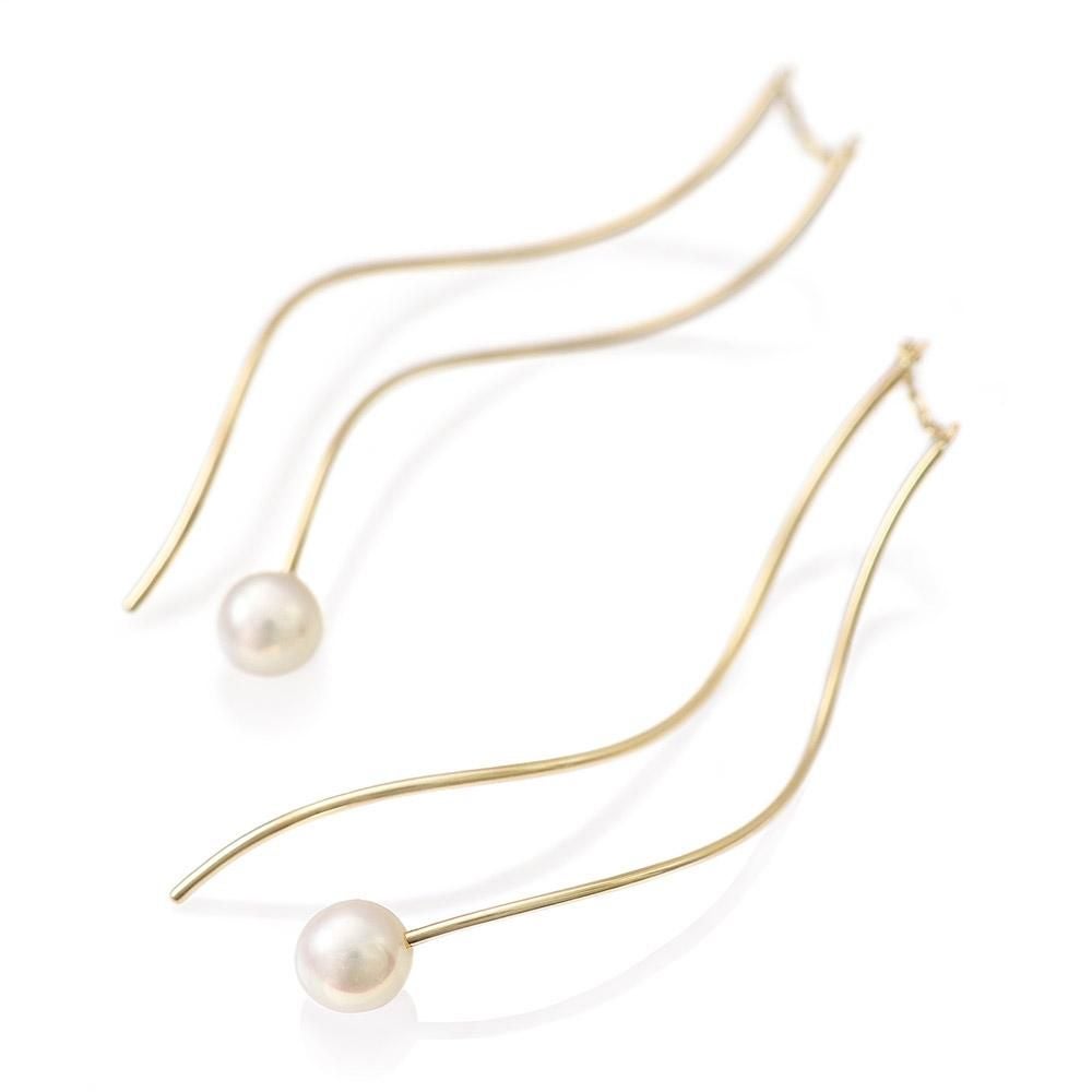 K10YG 淡水パール アメリカンピアス_09