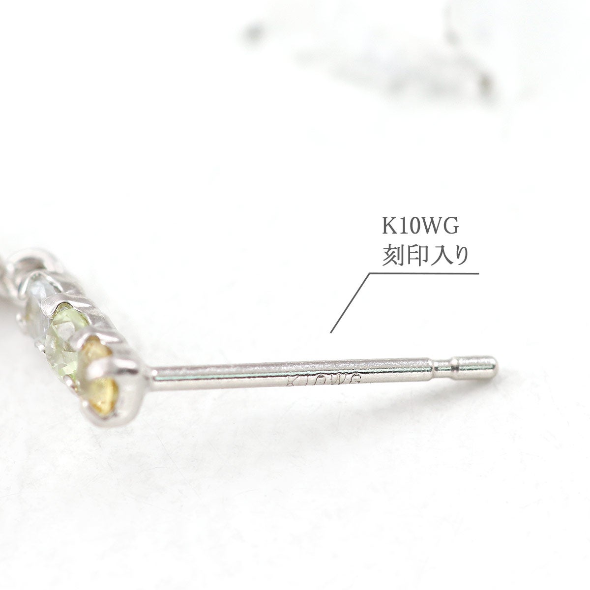 K10WG マルチストーン フラワーピアス_05