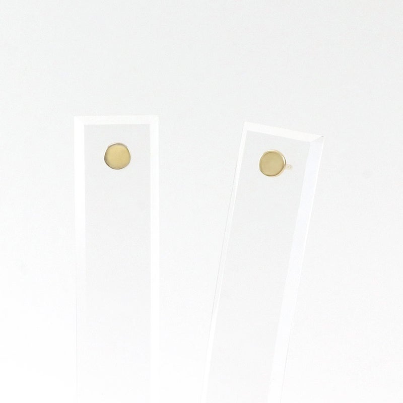 K10YG ラウンドモチーフ 地金ピアス_03