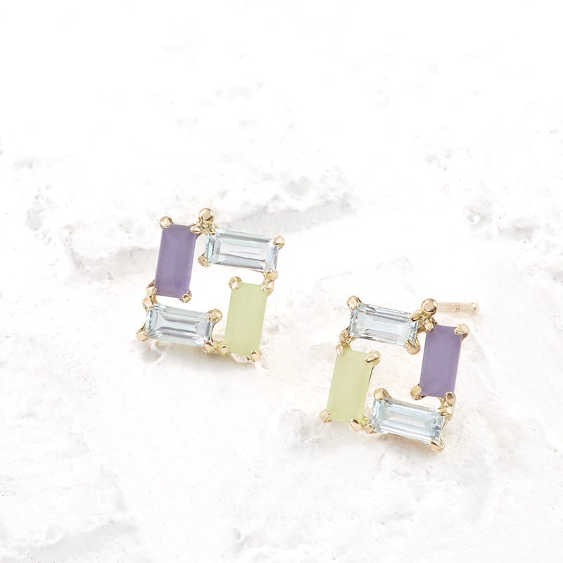 K10YG アイオライト＆スカイブルートパーズ＆ペリドット ピアス_02