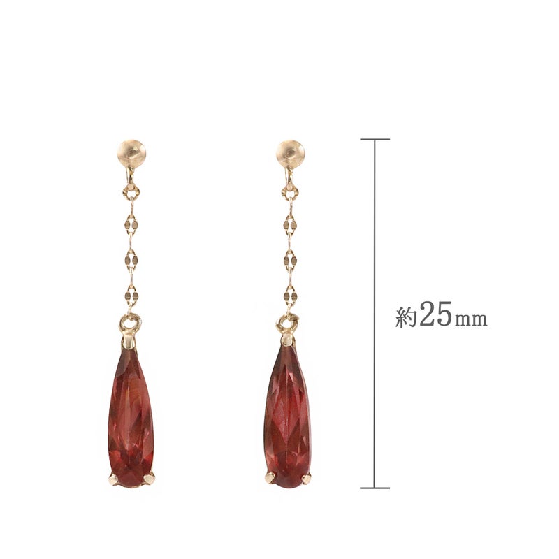K10YG ガーネット ピアス_04