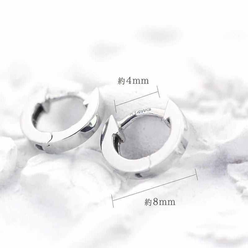 極小 K14WG フープピアス_05