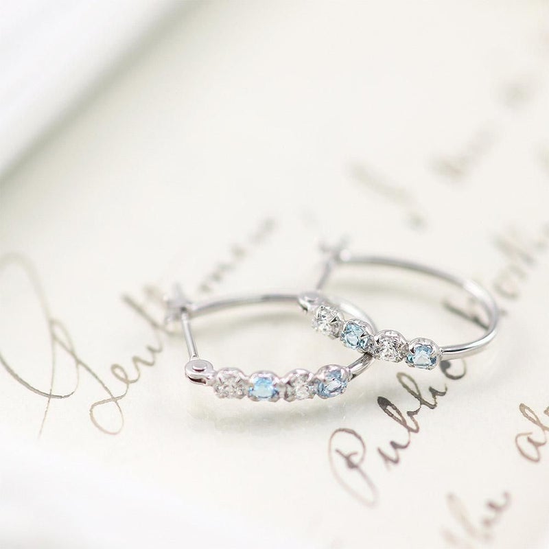 K14WG ルビーorサファイアorブルートパーズ フープピアス_05