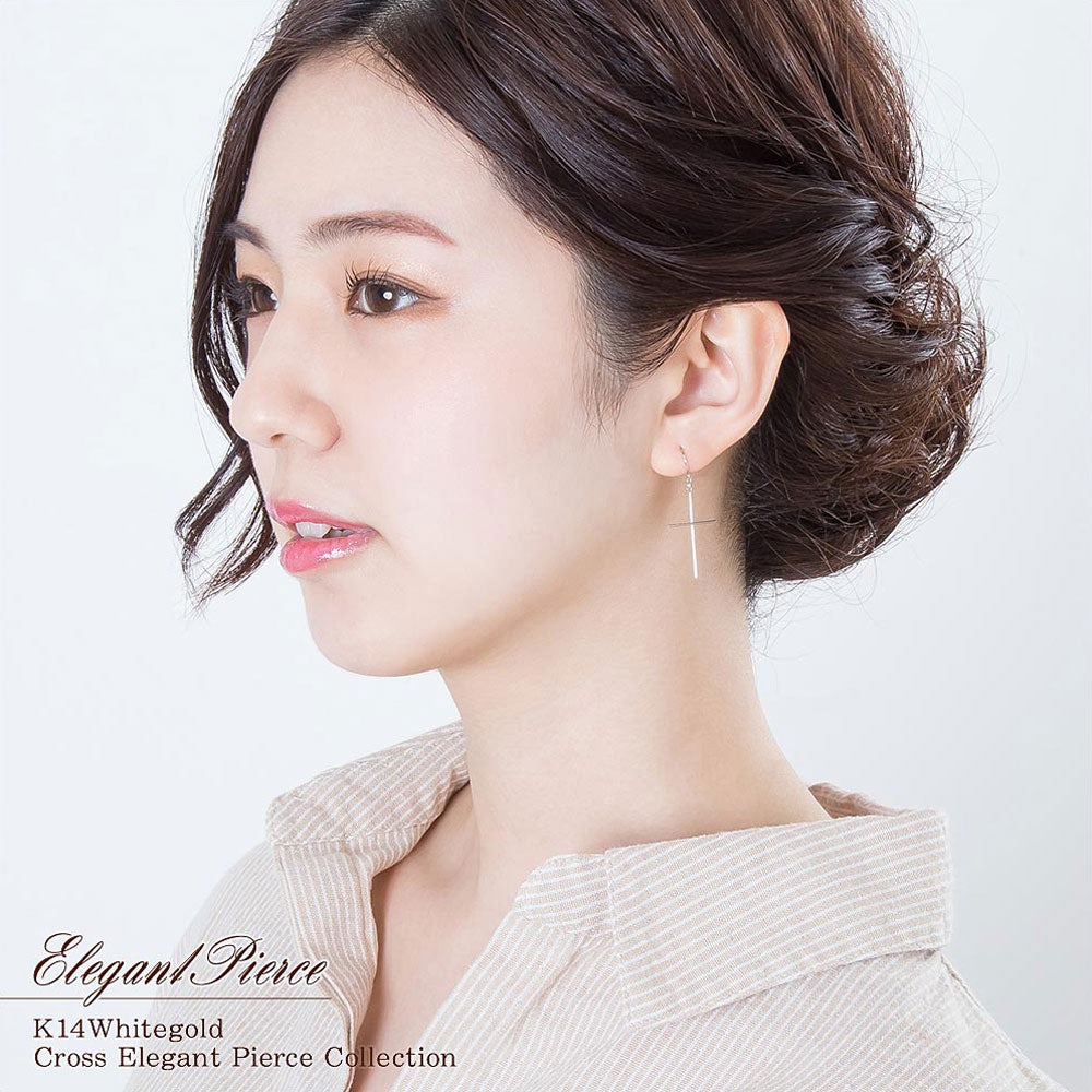 K14WG クロス フックピアス_04