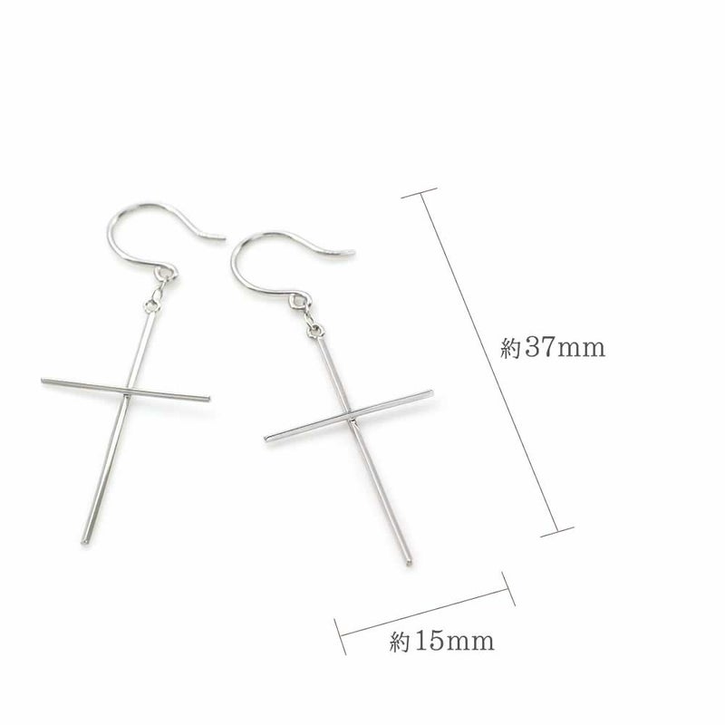K14WG クロス フックピアス_05