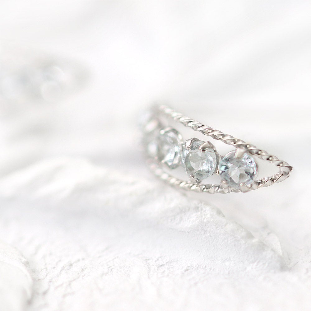 K14WG アクアマリン ピアス_09