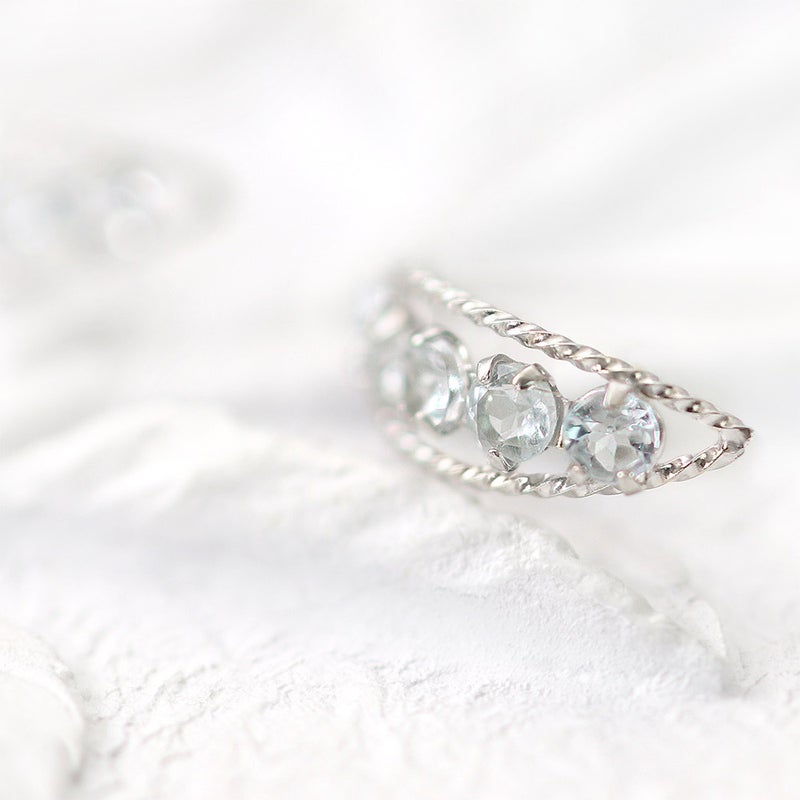 K14WG アクアマリン ピアス_09