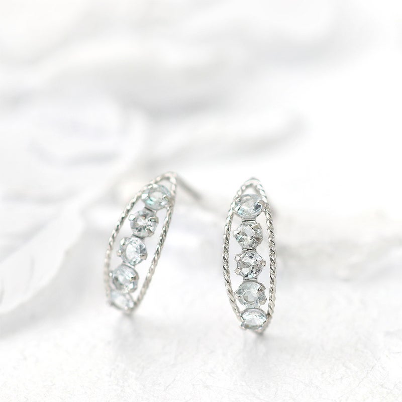 K14WG アクアマリン ピアス_10