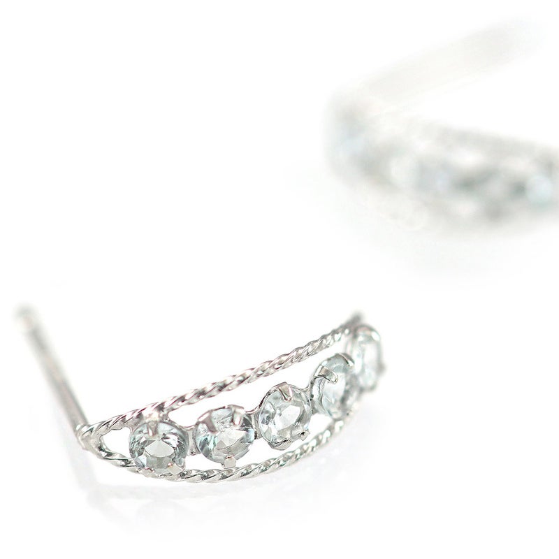 K14WG アクアマリン ピアス_11