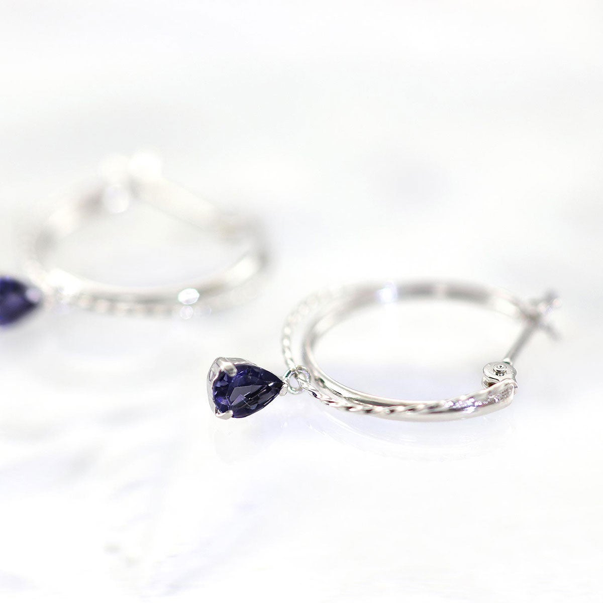 K14WG アイオライト フープピアス_04