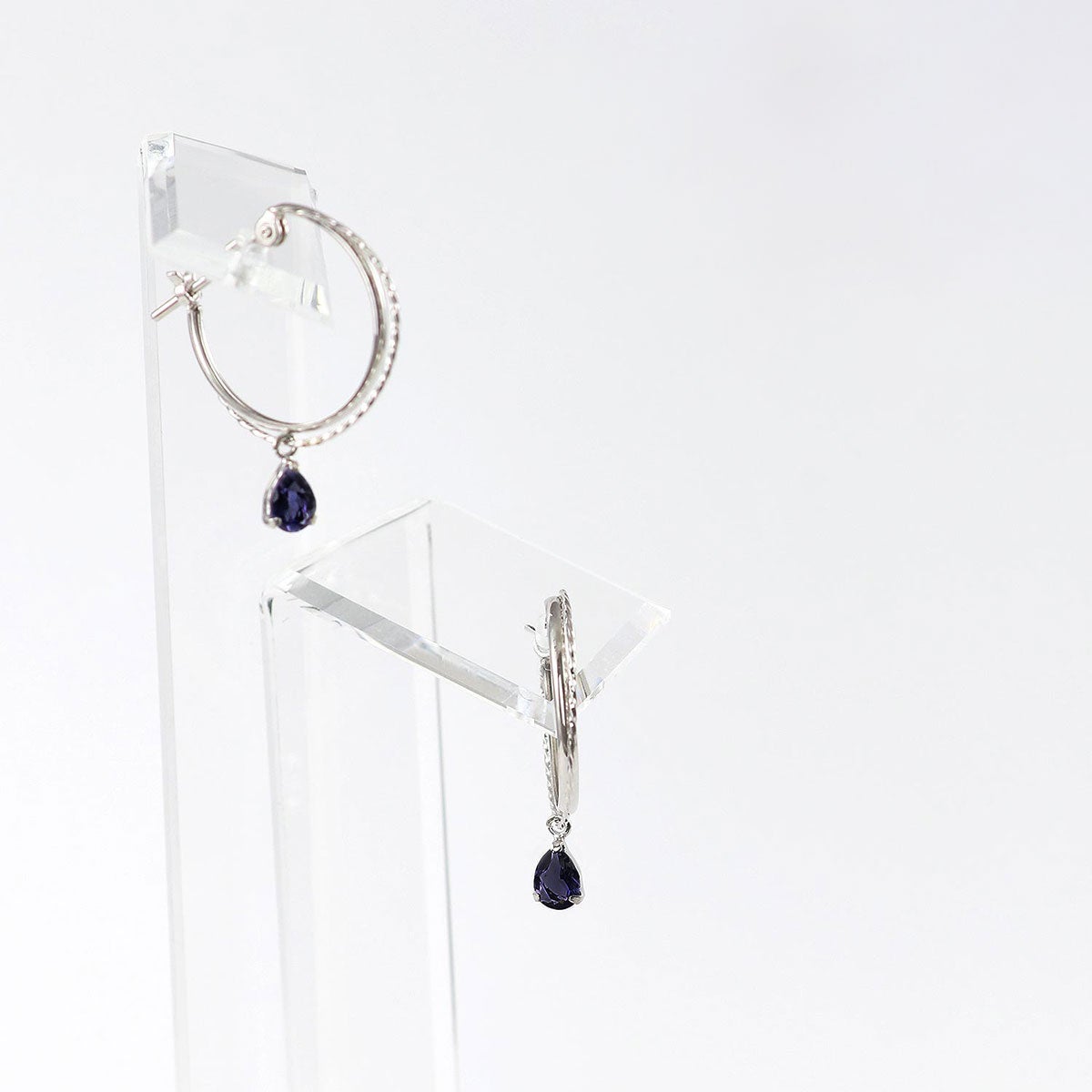 K14WG アイオライト フープピアス_12