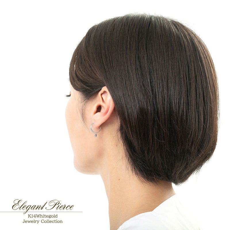 K14WG アイオライト フープピアス_13