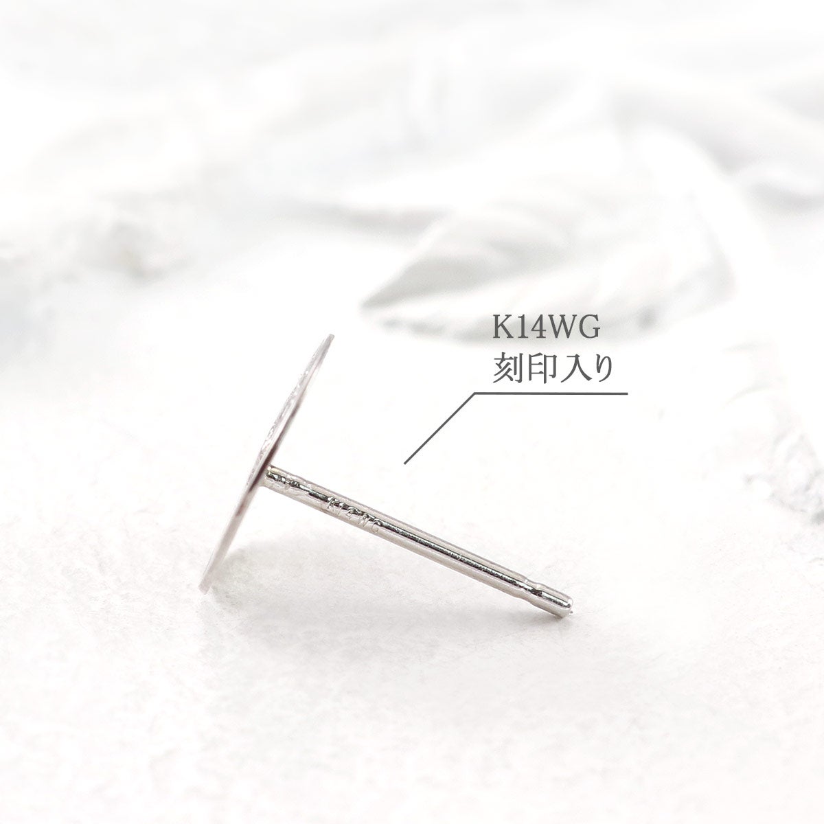 K14WG コインモチーフ ピアス_05