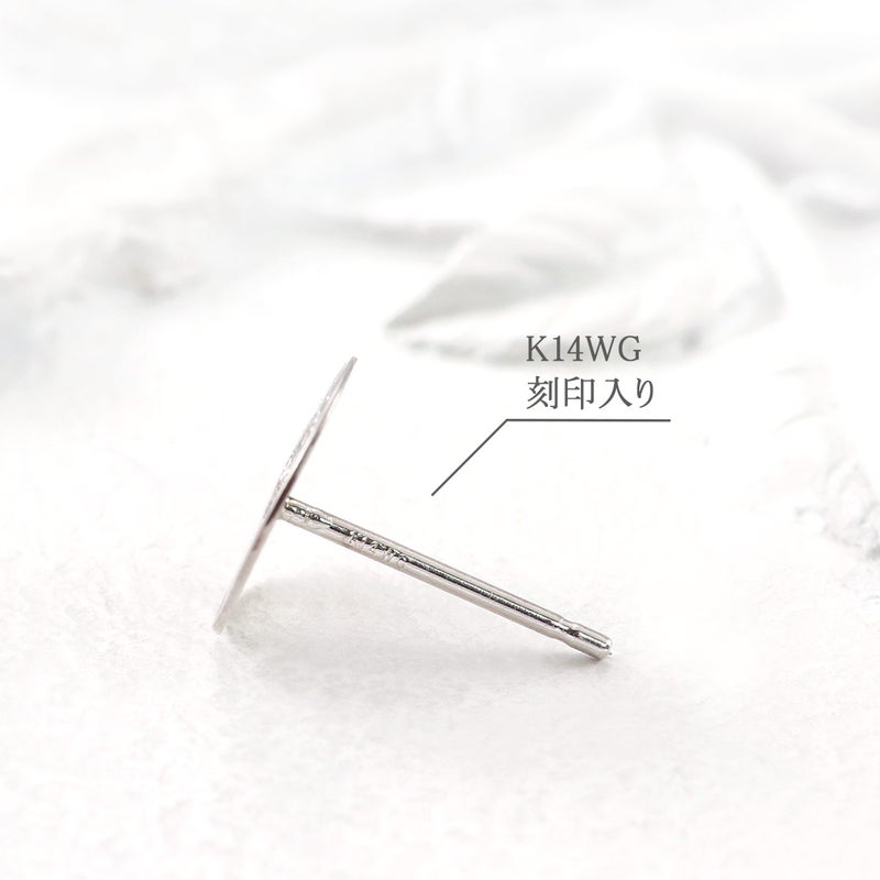 K14WG コインモチーフ ピアス_05