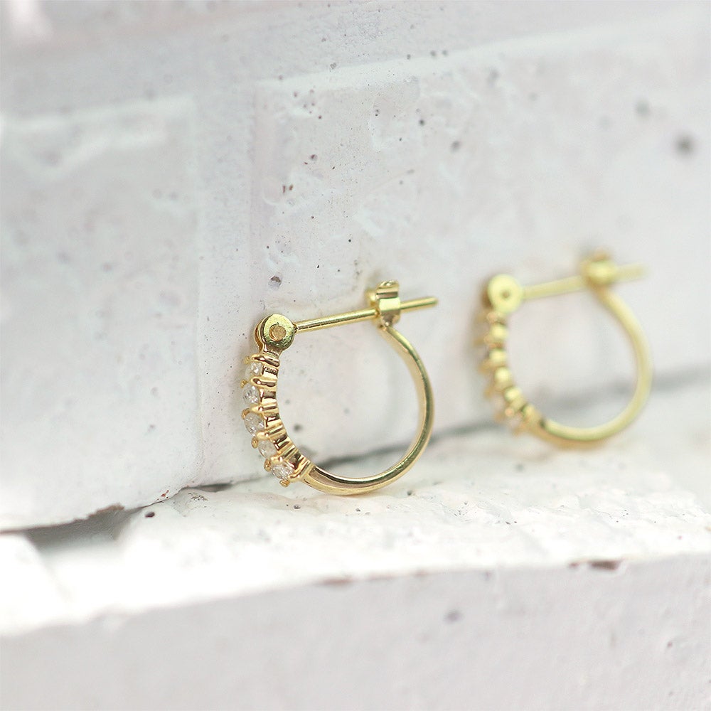 K14YG ダイヤモンド フープピアス_09