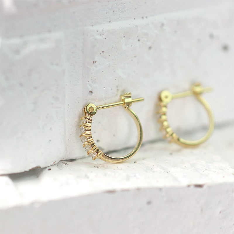 K14YG ダイヤモンド フープピアス_09