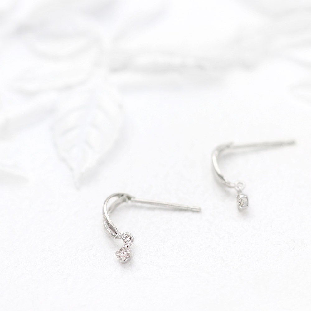 K14WG ダイヤモンド ピアス_09