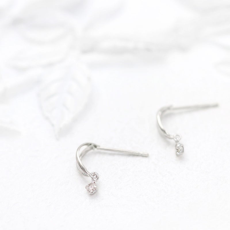 K14WG ダイヤモンド ピアス_09