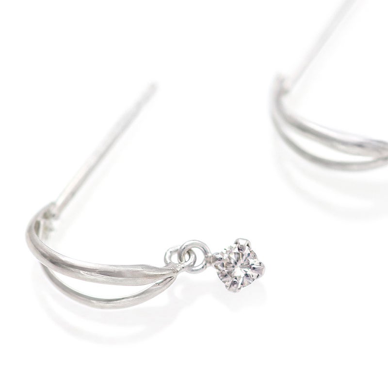 K14WG ダイヤモンド ピアス_10