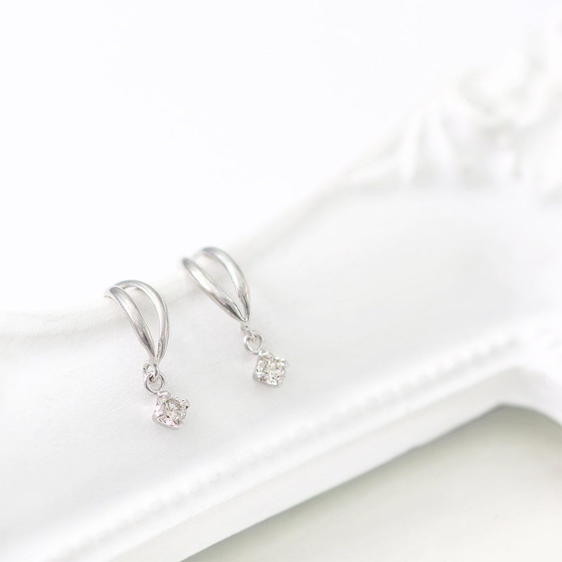 K14WG ダイヤモンド ピアス_11