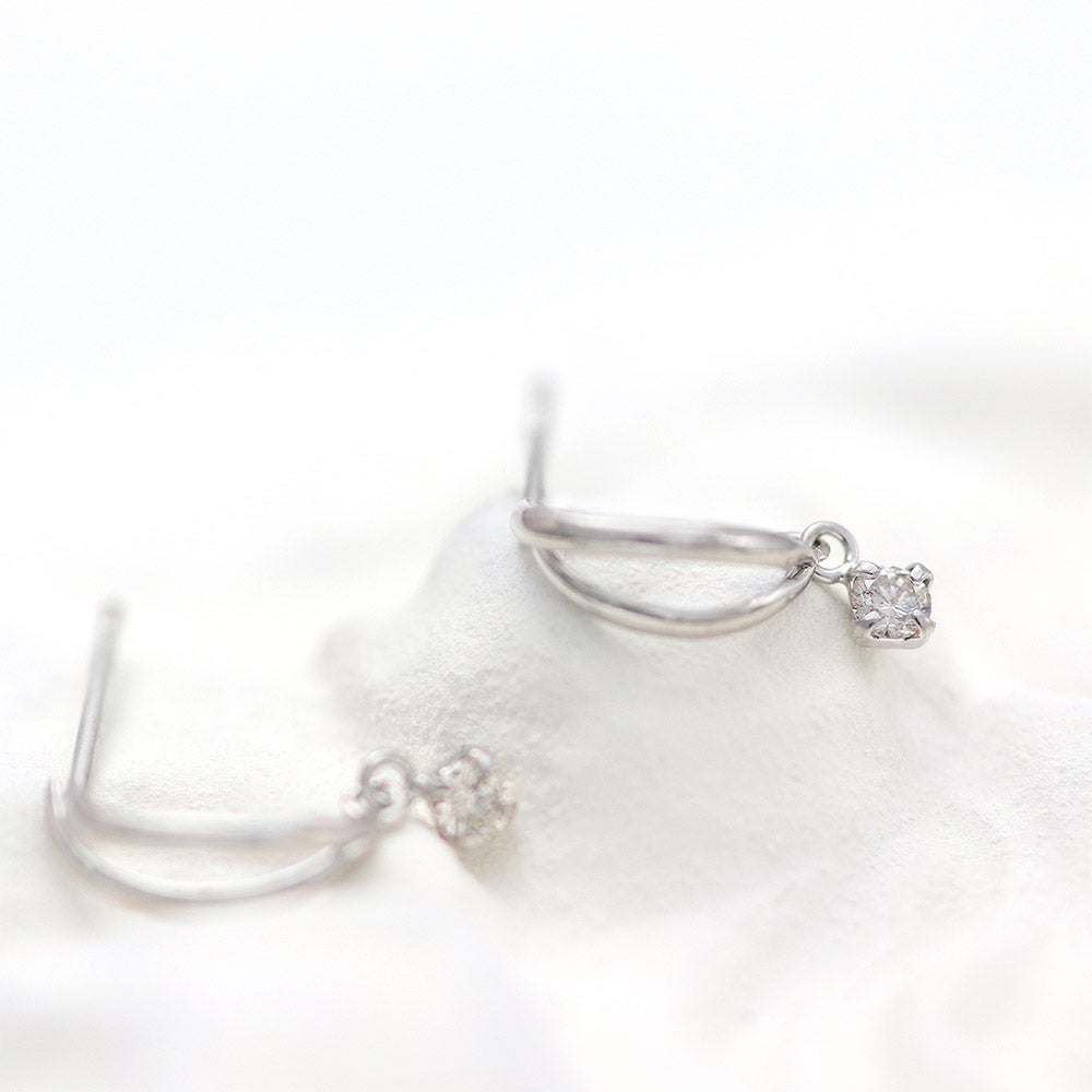 K14WG ダイヤモンド ピアス_12