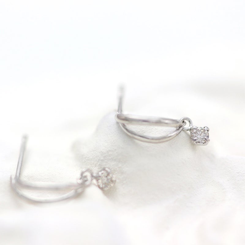 K14WG ダイヤモンド ピアス_12