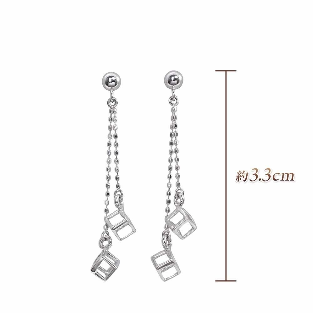 K14WG キューブ ロングピアス_04