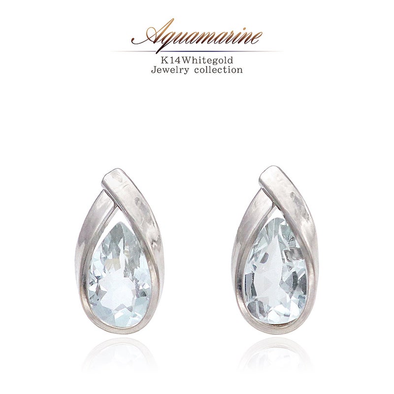 K14WG アクアマリン ティアドロップピアス_01