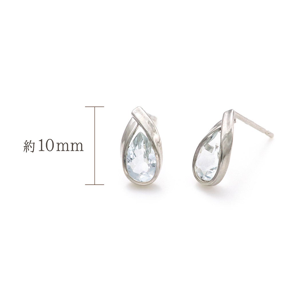 K14WG アクアマリン ティアドロップピアス_05