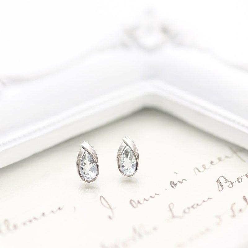 K14WG アクアマリン ティアドロップピアス_09