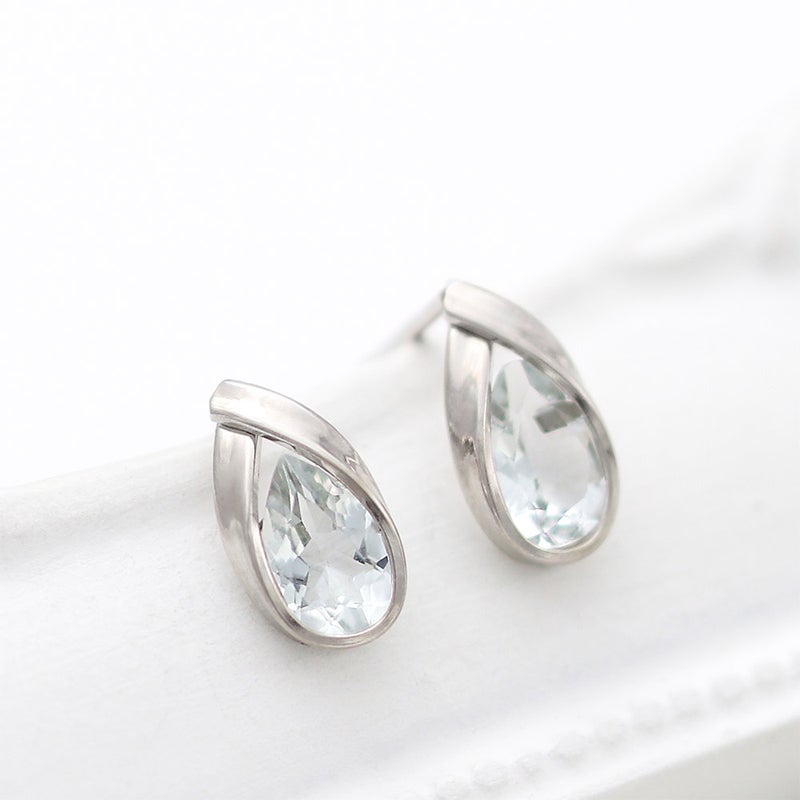 K14WG アクアマリン ティアドロップピアス_11