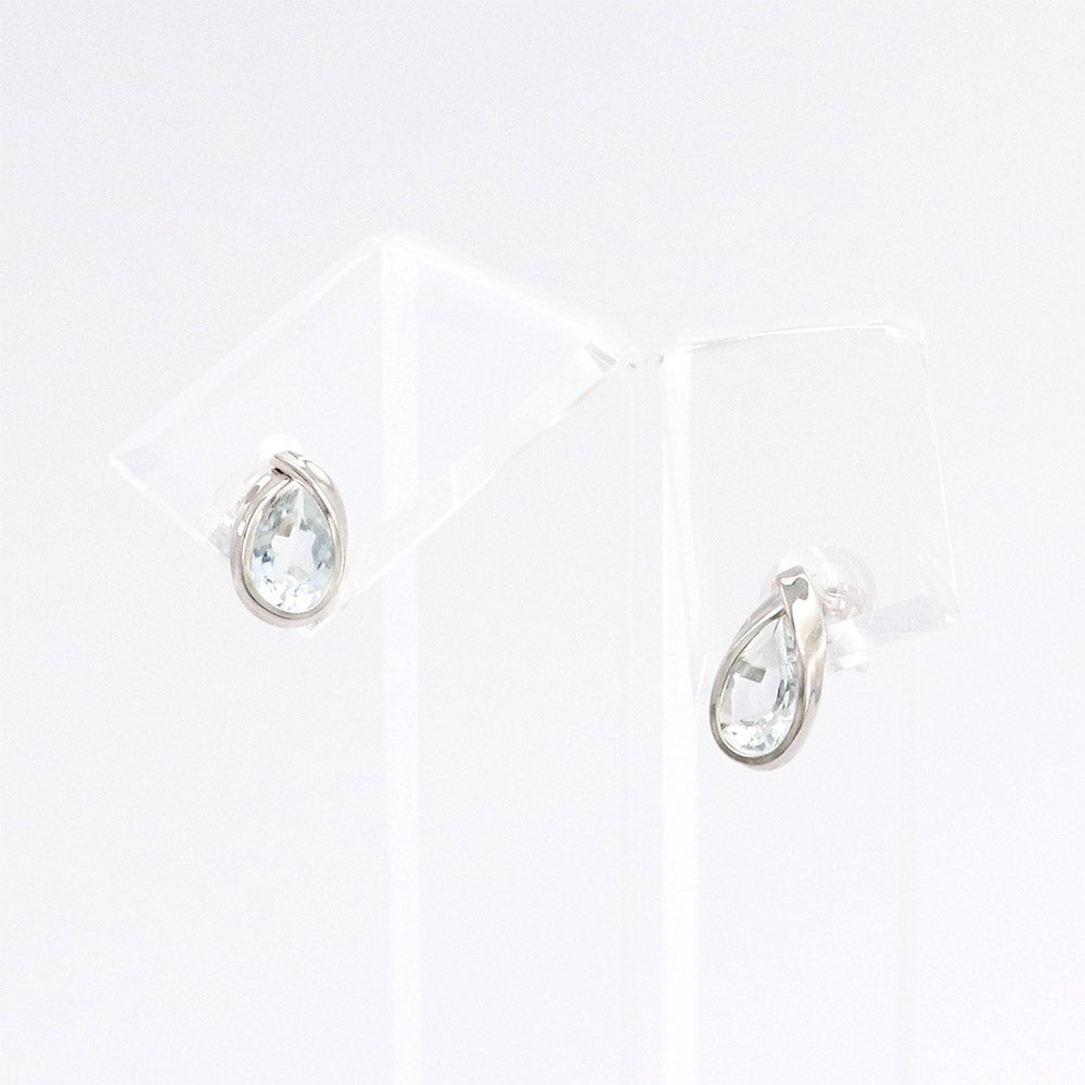K14WG アクアマリン ティアドロップピアス_12