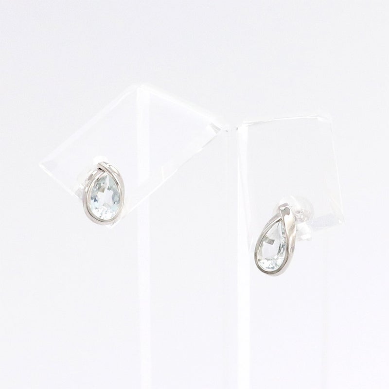 K14WG アクアマリン ティアドロップピアス_12