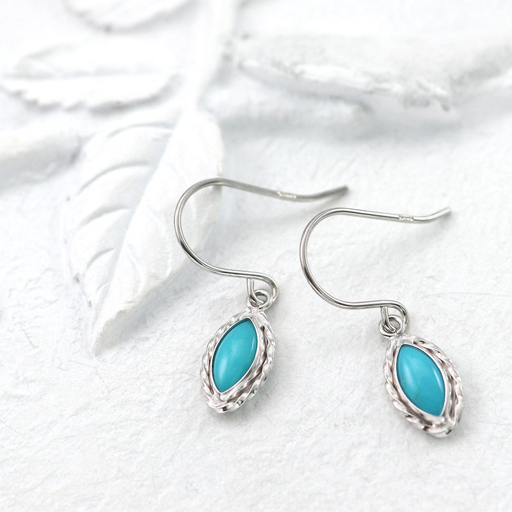 K14WG ターコイズ(トルコ石) フックピアス_02