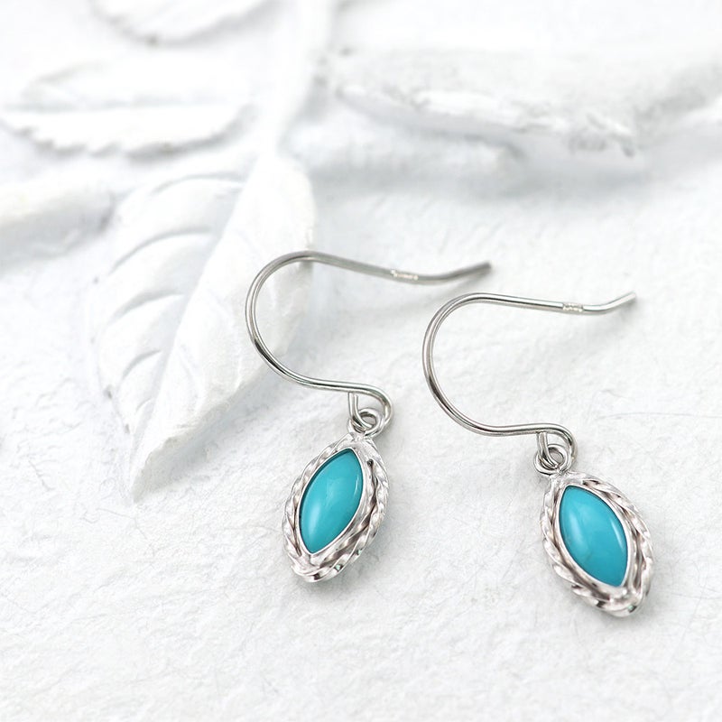 K14WG ターコイズ(トルコ石) フックピアス_02