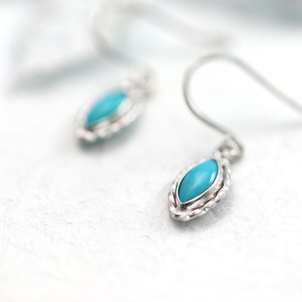 K14WG ターコイズ(トルコ石) フックピアス_04