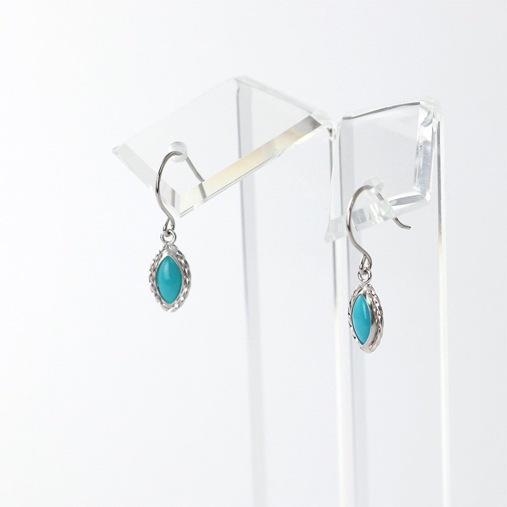 K14WG ターコイズ(トルコ石) フックピアス_09