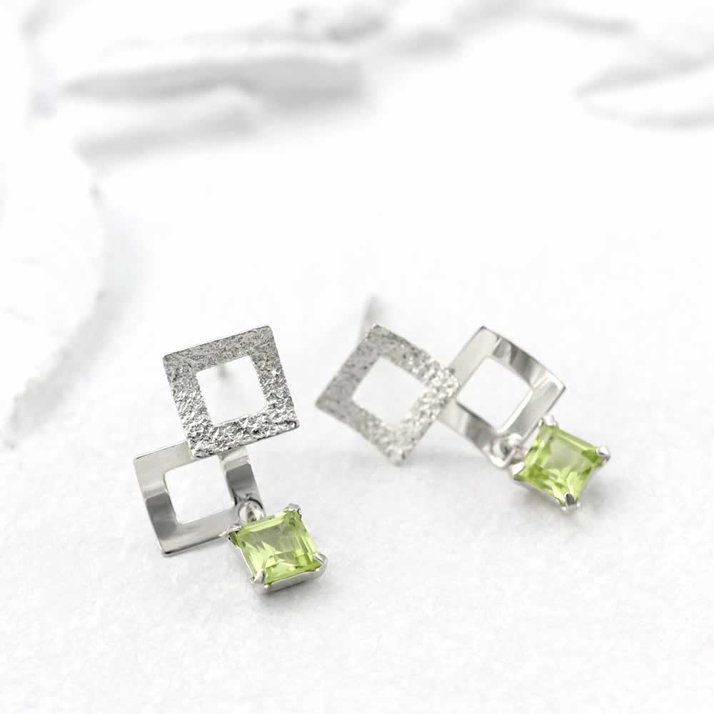 K14WG ペリドット ピアス_03